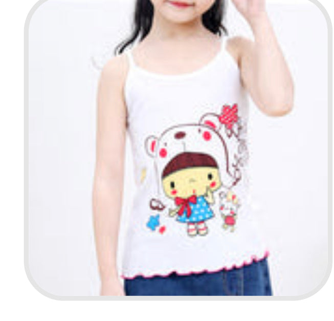 Toddler girl cartoon vest